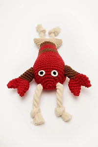 JOUET LANGOUSTE CROCHET ANIMAUX DE COMPAGNIE