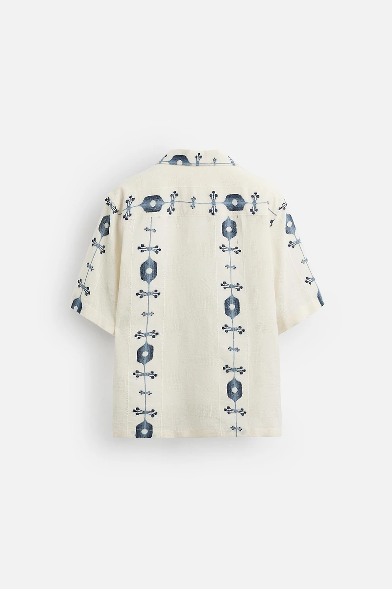 CONTRAST JACQUARD SHIRT