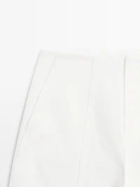 Jean barrel fit coutures apparentes