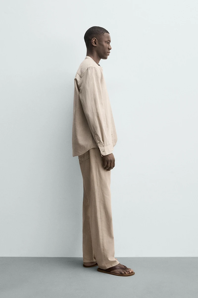 CHEMISE RELAXED FIT LIN - COTON