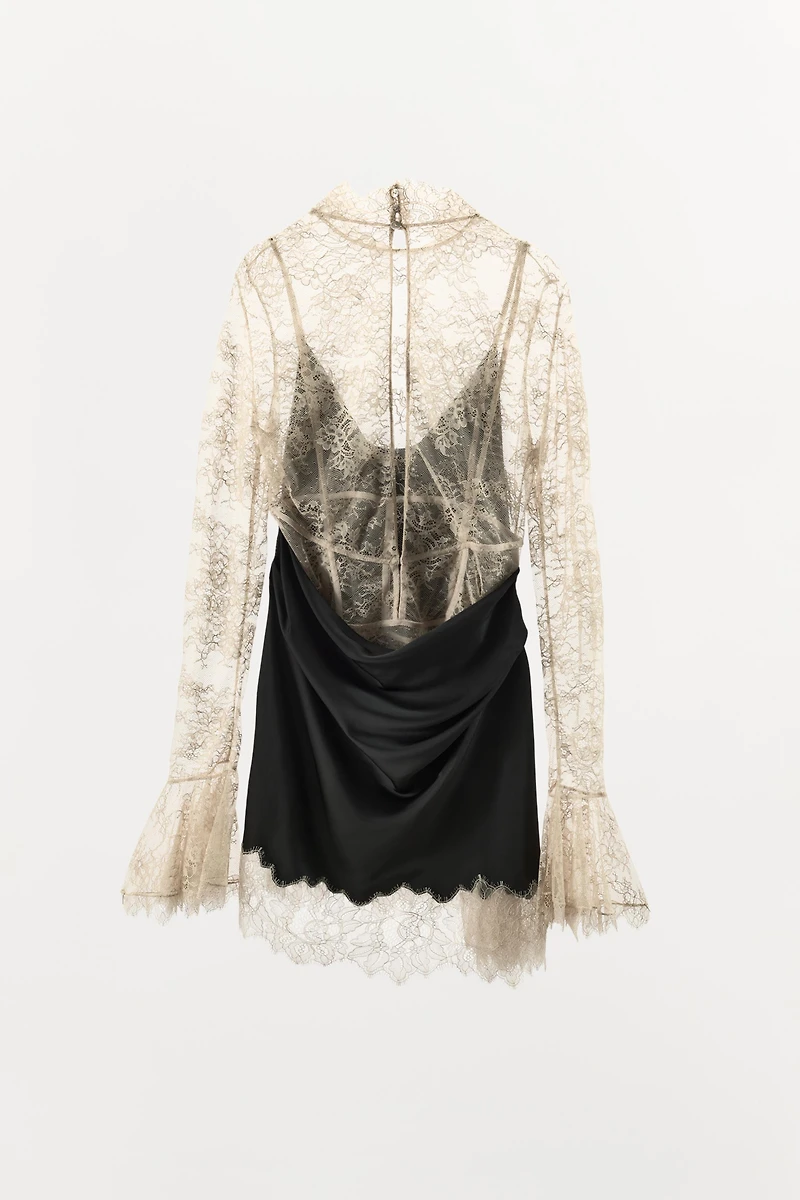 ZW COLLECTION LIMITED EDITION COMBINATION MINI DRESS