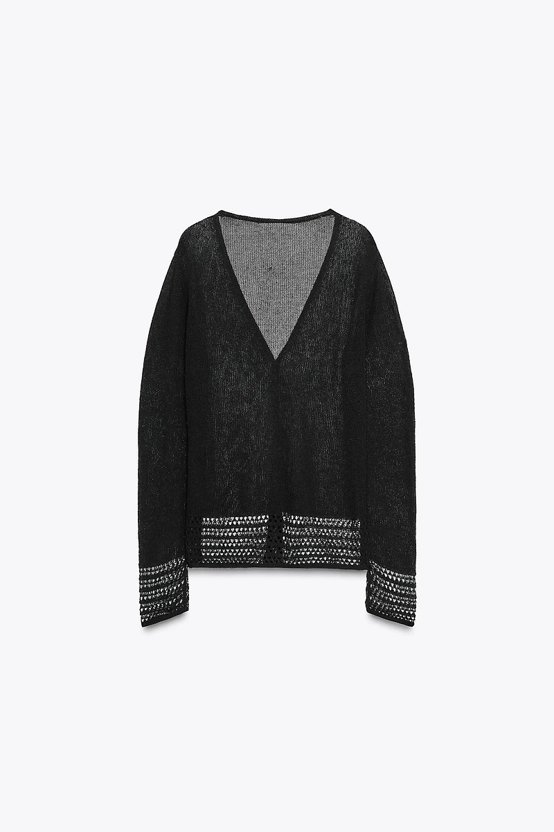 GILET EN MAILLE POINTELLE