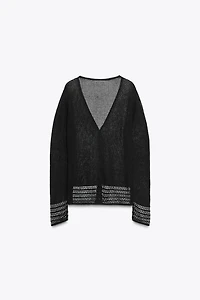 GILET EN MAILLE POINTELLE