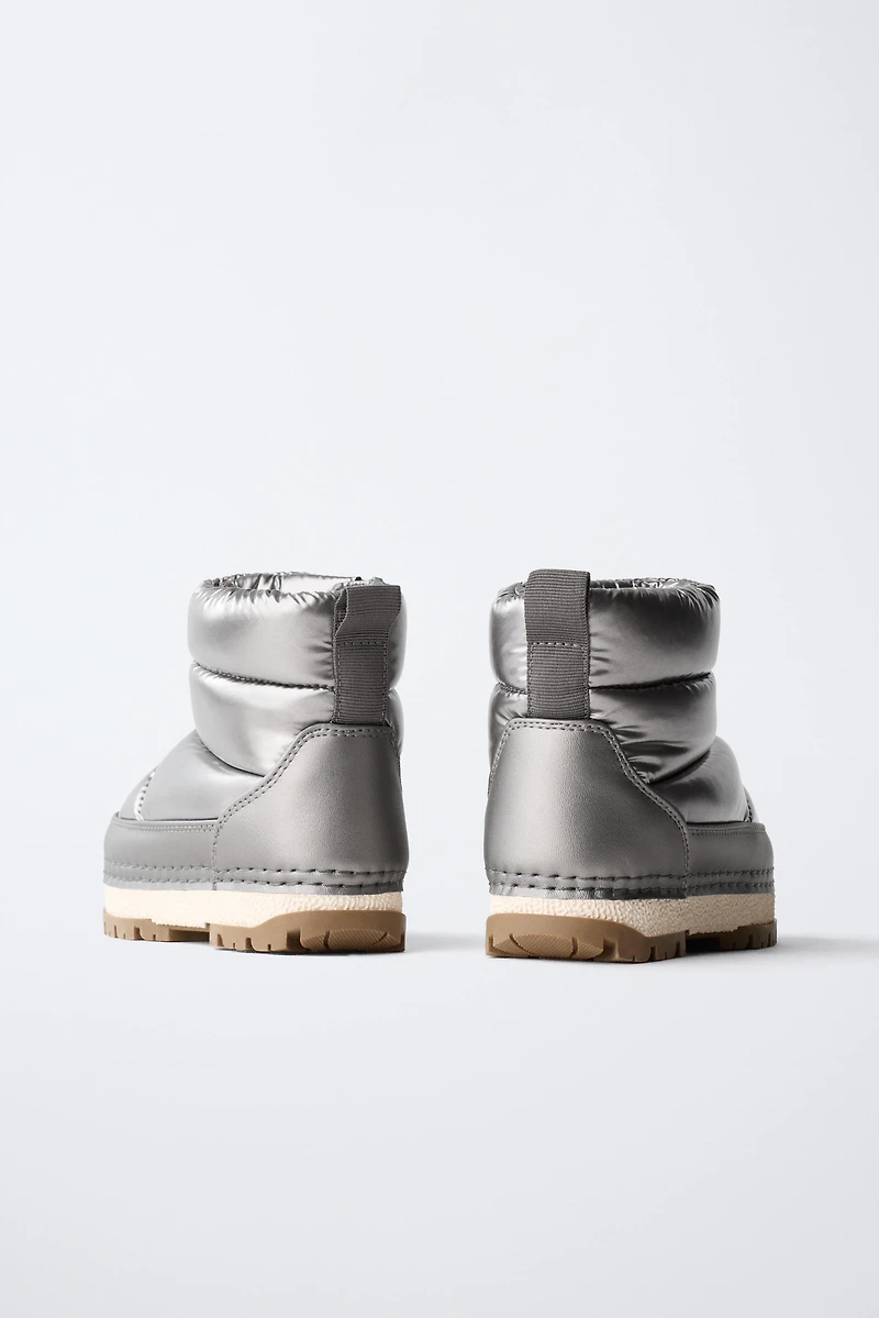 BOTTINES MÉTALLISÉES WATER REPELLENT