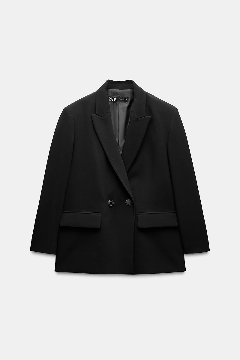 VESTE OVERSIZE À BOUTONNAGE CROISÉ