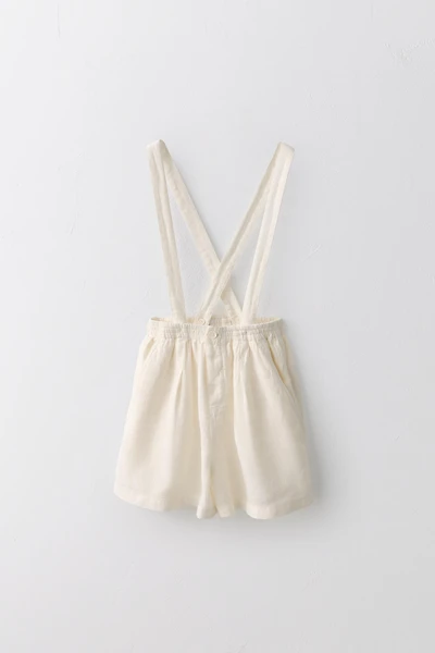 6-10 ANS/ SHORT 100% LIN BRETELLES AMOVIBLES ÉDITION LIMITÉE