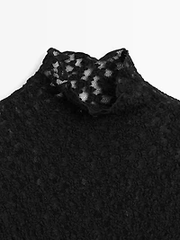 Long sleeve lace top