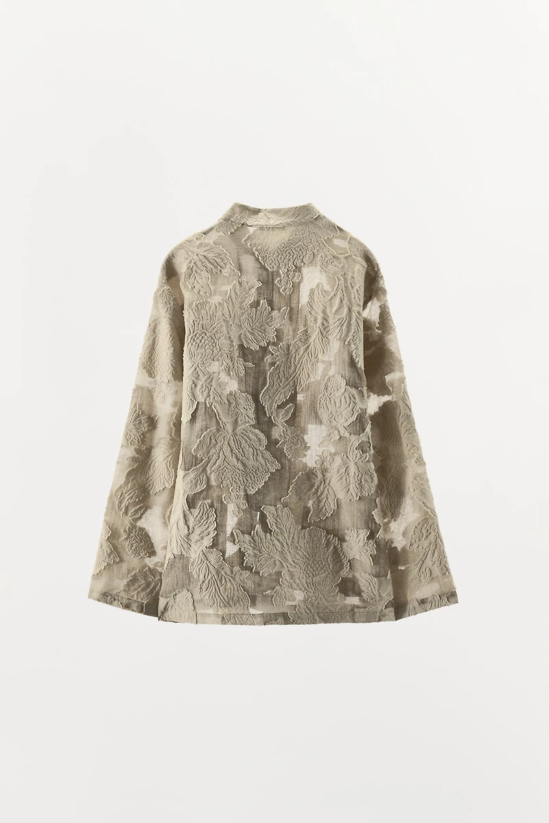 FLORAL JACQUARD KIMONO LIMITED EDITION