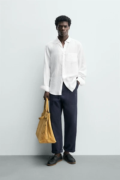 CHEMISE REGULAR FIT LIN - LYOCELL