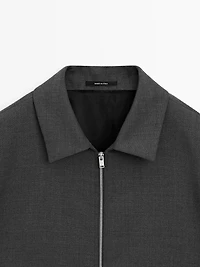 Blouson laine total look