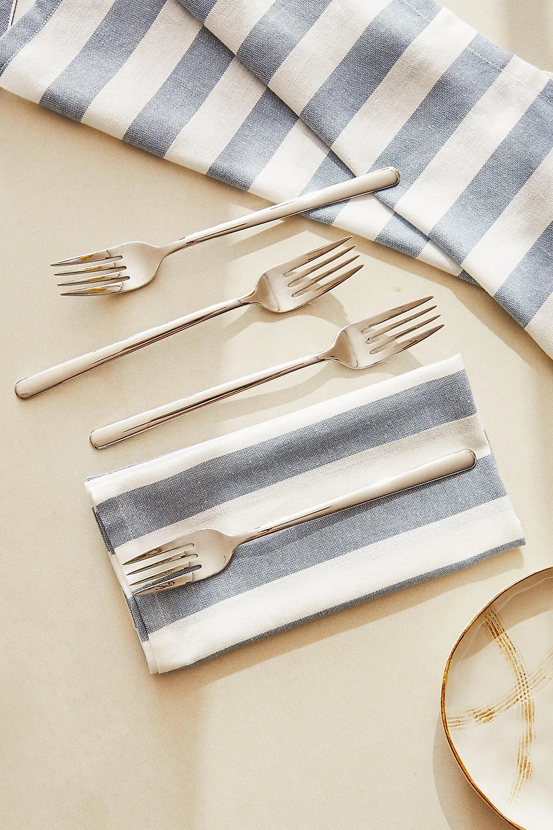 SET OF SHINY STEEL FORKS (SET OF 4)