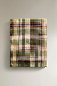 DYED THREAD CHECK TABLECLOTH