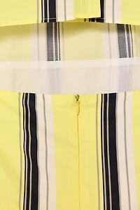LIMITED EDITION STRIPED BALLOON DRESS
