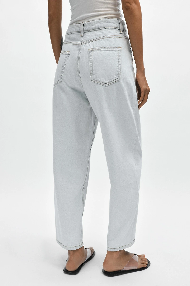 ZW COLLECTION TAPERED MID-RISE JEANS