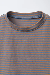 STRIPED PRINT T-SHIRT