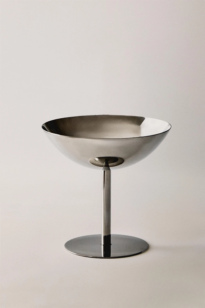 SILVER STAINLESS STEEL TALL CUP