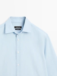 Chemise regular fit en denim 100 % coton