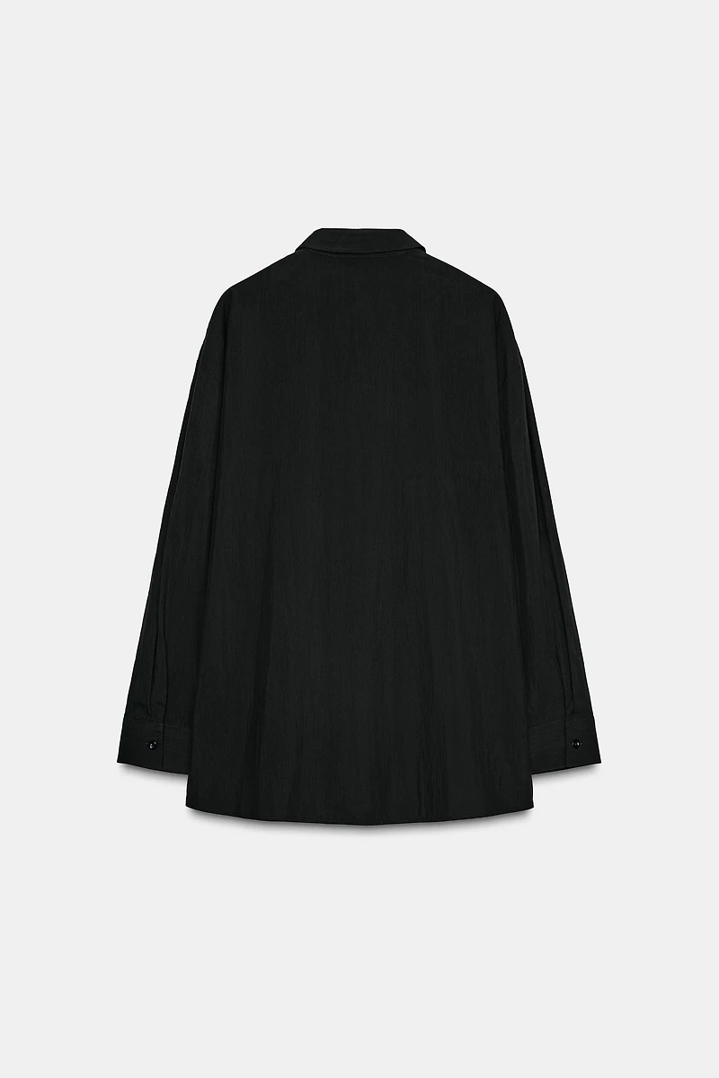 POPLIN SHIRT WITH TABS
