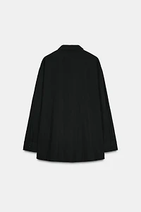 POPLIN SHIRT WITH TABS
