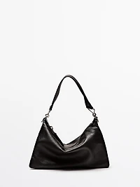 Small nappa leather bag with compartments