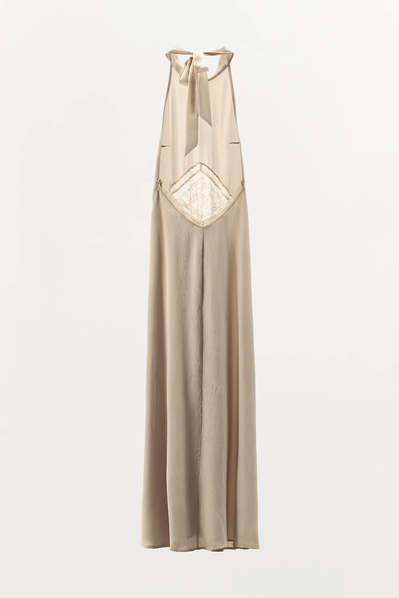 EMBROIDERED MIDI DRESS