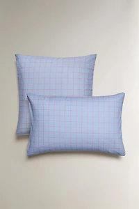 KIDS' PLAID PILLOWCASE