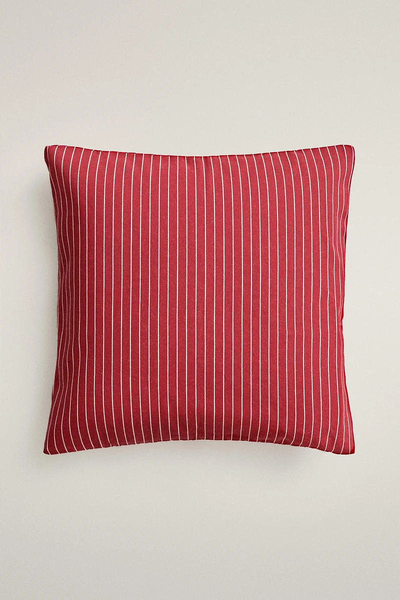 HOUSSE DE COUSSIN COTON RAYURES | KATHARINE POLE