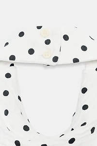POLKA DOT HALTER TOP