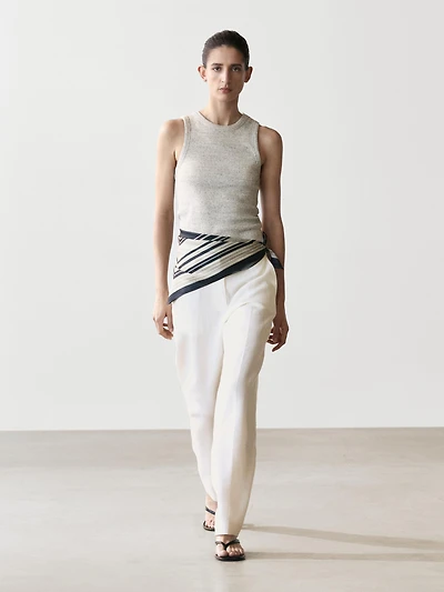 Pantalon de costume en lin