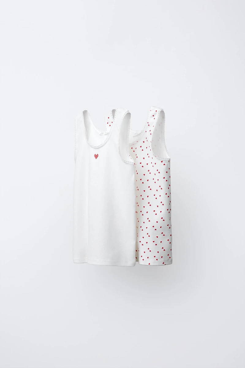 TWO-PACK OF HEART T-SHIRTS