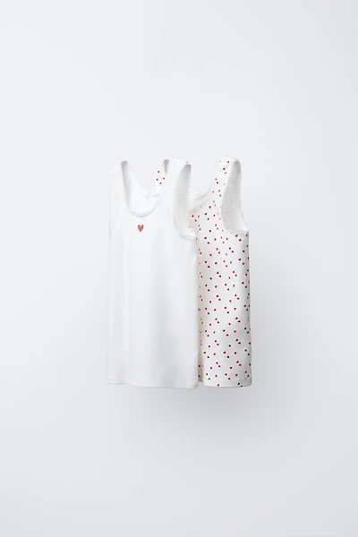 TWO-PACK OF HEART T-SHIRTS