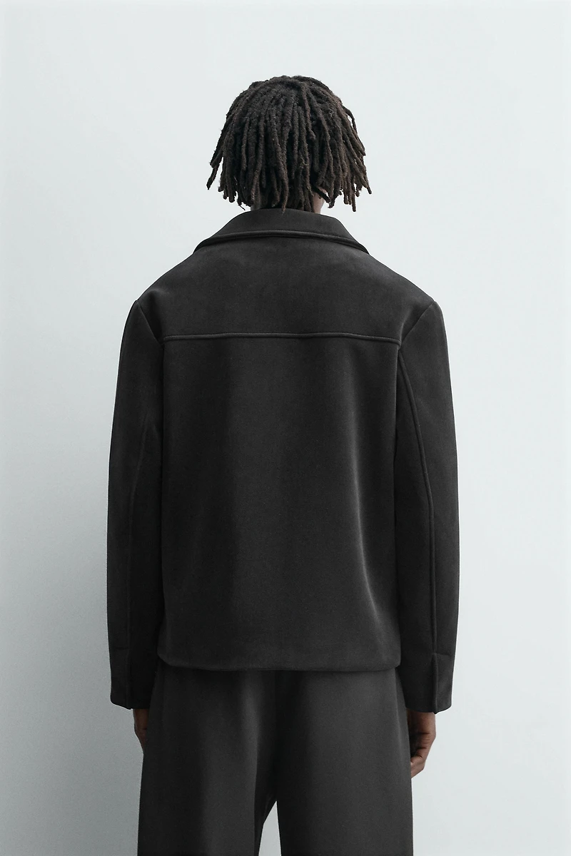 REGULAR FIT VELVET JACKET