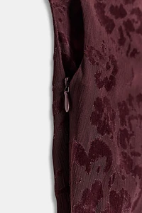 DEVORÉ FRINGED ASYMMETRIC MIDI DRESS