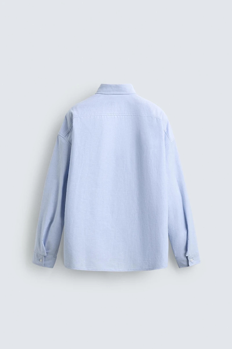 CHEMISE OXFORD COUPE BOXY IMPRIMÉE