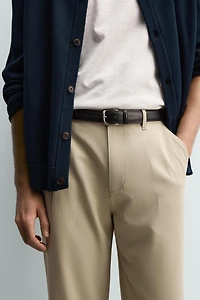 STRAIGHT FIT STRETCH PANTS