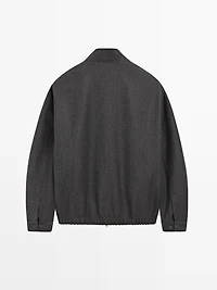 100% wool herringbone jacket