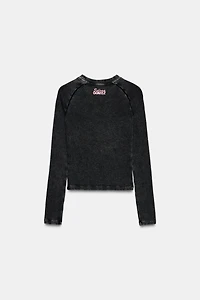 SELENA GOMEZ RIBBED T-SHIRT