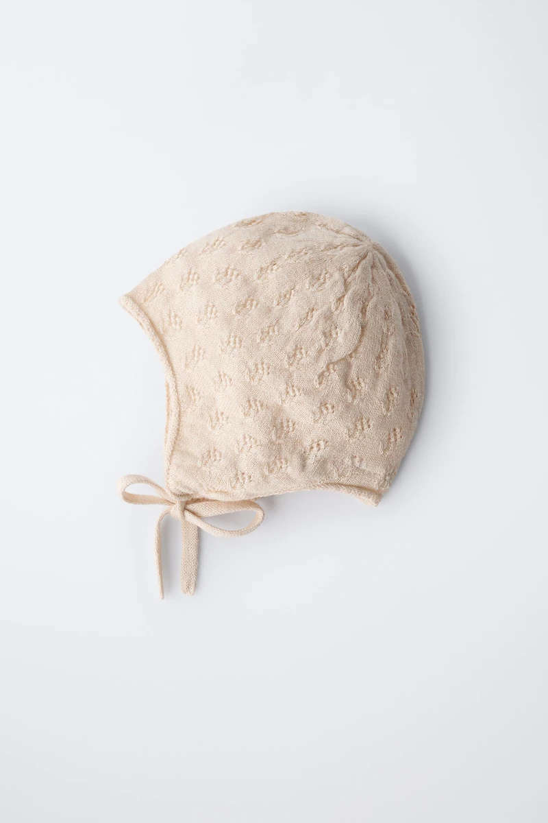 BONNET EN MAILLE TEXTURÉ