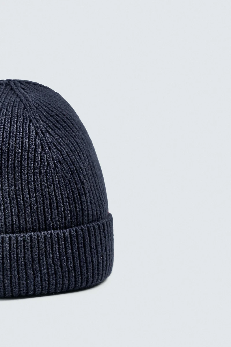 BONNET EN MAILLE COTON - CACHEMIRE
