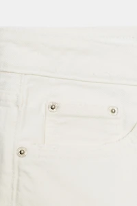 SHORT REGULAR EN JEAN TRF TAILLE MI-HAUTE