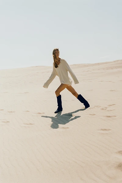 SUEDE COWBOY BOOTS