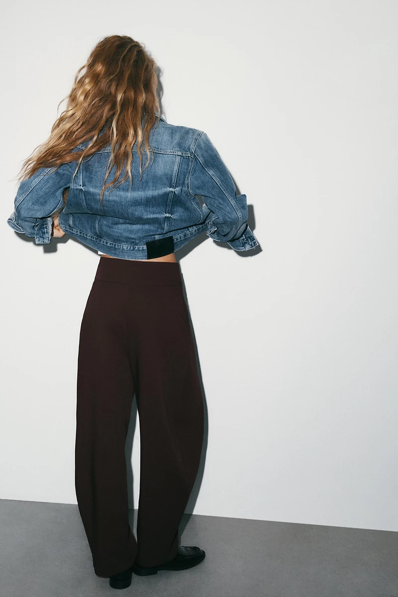 PANTALON BALLON À PLIS