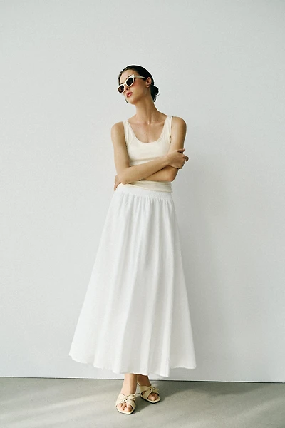 JUPE MI-LONGUE CAPE
