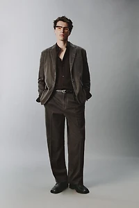 WASHED EFFECT SUIT PANTS