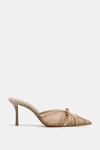 MESH BOW MULES