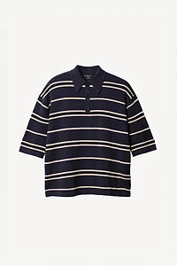 STRIPED KNIT POLO SHIRT WILLY CHAVARRIA X ZARA