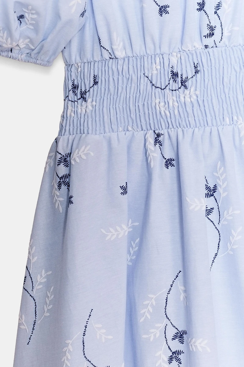 ROBE IMPRIMÉE BRODERIES