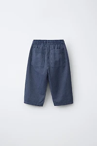 STRIPED SEERSUCKER PANTS