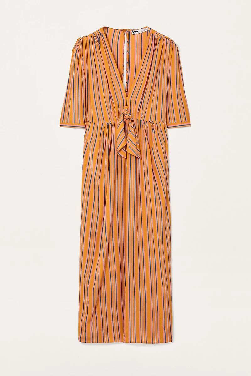 LIMITED EDITION STRIPED MIDI DRESS