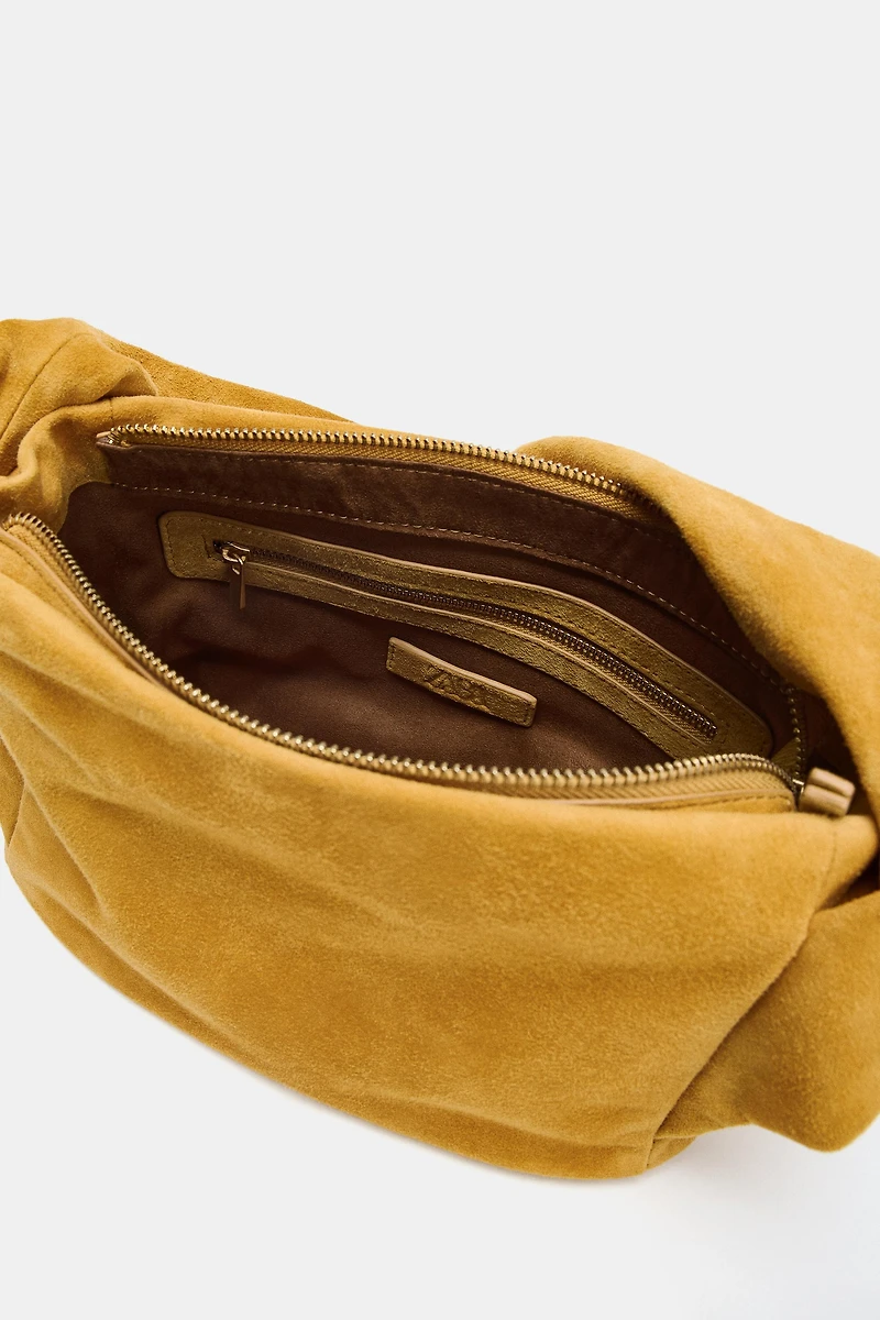 SACS EN CUIR DAIM BANDOULIÈRE